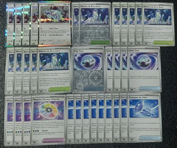 Cartas de pokémon tera originais