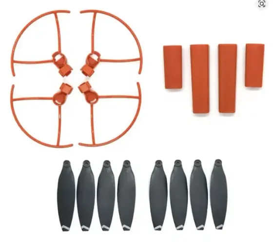 Kit protetor de hélices + trem de pouso + hélices para drone Fimi Mini 3