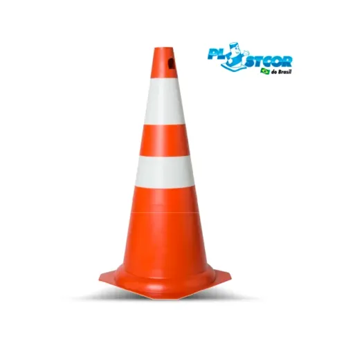 OFERTA - Cone Flexível Laranja 75CM - Refletivo - Plastcor