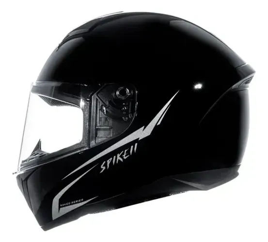 Capacete Peels Spike 2 Preto Brilhante Masculino Feminino