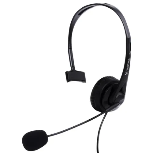 Headset Office FK731A USB Preto Fortrek - Conforto e Qualidade -Loja Coimbra Computadores 