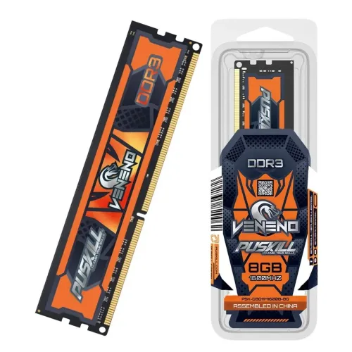 Memória RAM DDR3 Veneno Puskill 8GB 1600MHz