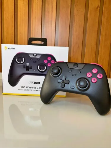 Controle Sem Fio EasySMX X05, PC, Nintendo Switch, iOS, Android e muito mais <br>