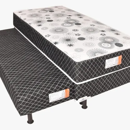 Cama Bibox Solteiro com Desenho Floral