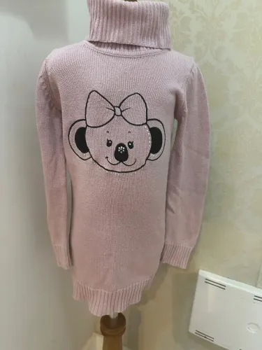 Suéter rosa infantil Lilica Ripilica gola alta
