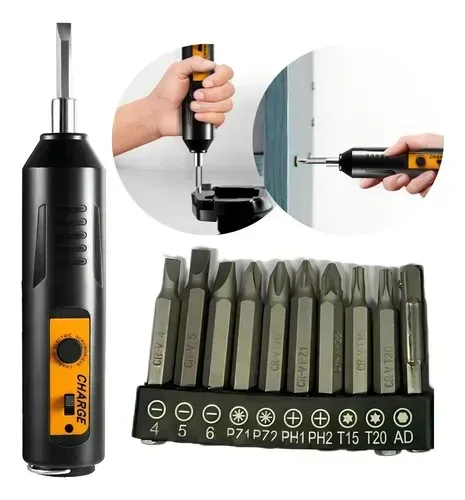 Mini Chave De Fenda Elétrica Sem Fio Conjunto De Ferramentas Luatek LWJ-230