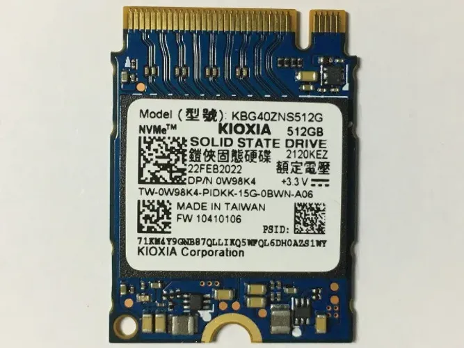 ssd 512gb nvme kioxia 2230 retire Cep 01231-000 