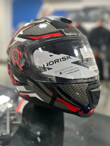 Capacete Norisk FF391 Razor Sharp Black/Red