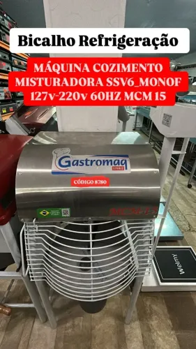 MAQUINA COZIMENTO MISTURADOR GASTROMAQ 15 KILOS NOVA