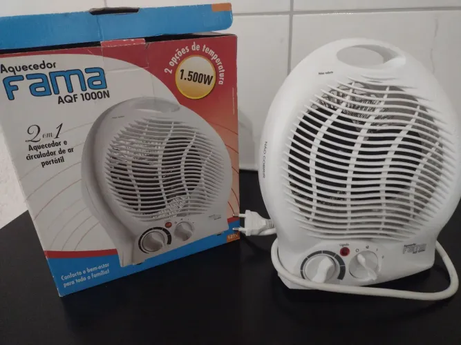 Aquecedor e Circulador de Ar Fama AQF 1000N 2 em 1 - 1500W