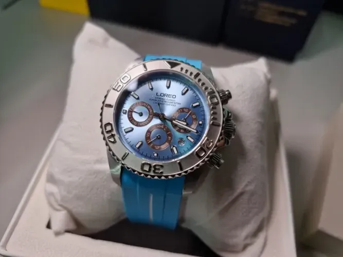 Relógio Loreo Automático 200m Diver Azul