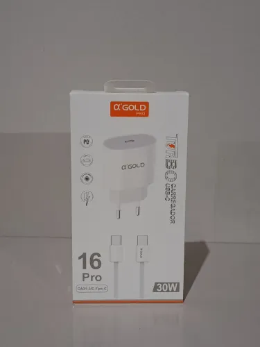 Carregador Turbo 30W Tipo C com Cabo USB-C - Carregamento Rápido e Seguro!