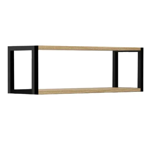 ESTANTE DE PAREDE 2 NIVEIS 20X20X60CM NOGUEIR (BERLIM)