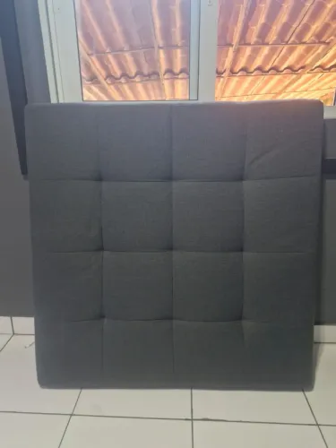 Cabeceira Sox Estofada de linho Quadrada Tok&Stok