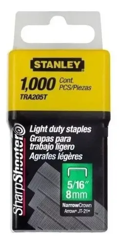 GRAMPO STANLEY P/GRAMPEADOR MANUAL TRABALHO PESADO 5/16POL C/1.000PCS