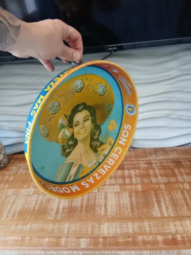 Bandeja de ferro Cerveza Corona.