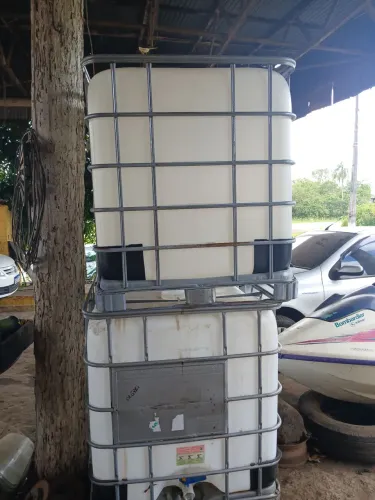 Tanques ibc 1000 litros de água para agro e indústria