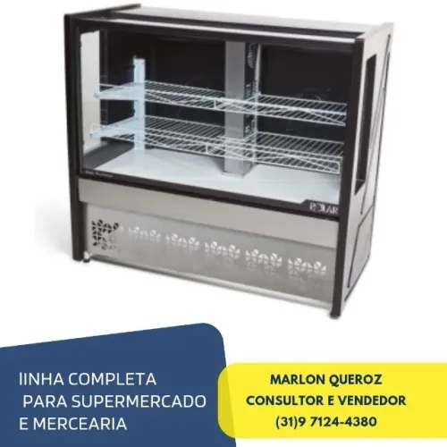 Balcão de Tortas 1,25M Polar Novo