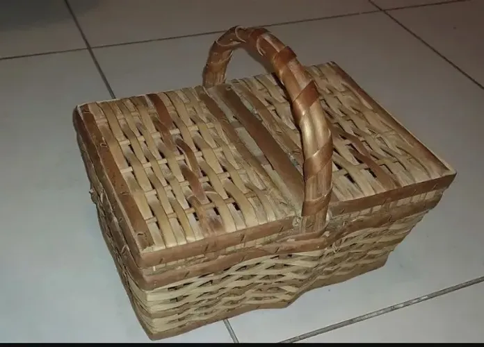 Cesta Picnic de Vime Mini 1 23x15x11 altura 20 reais
