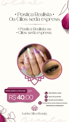 POSTIÇA REALISTA OU CÍLIOS SEDA EXPRESS 