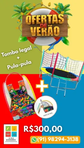 Oferta de Verão: Tombo Legal + Pula-pula!