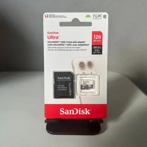 Cartão de Memória 128GB SanDisk Ultra microSDXC UHS-I com Adaptador