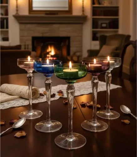 Jogo Vintage 6 Delicados Cálices Coloridos Para Licor - Promoção!