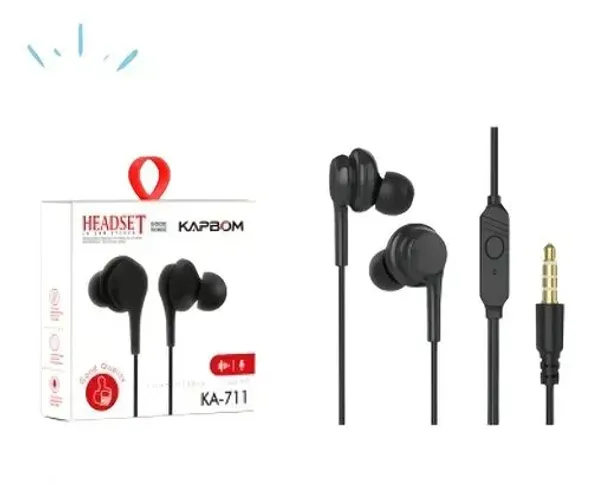 Fone de Ouvido com Fio Kapbom Microfone 