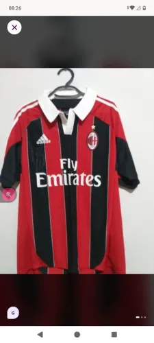 Camisa ÁC Milan 2013 / 2014 #10 Gullit Autografada Certificada
