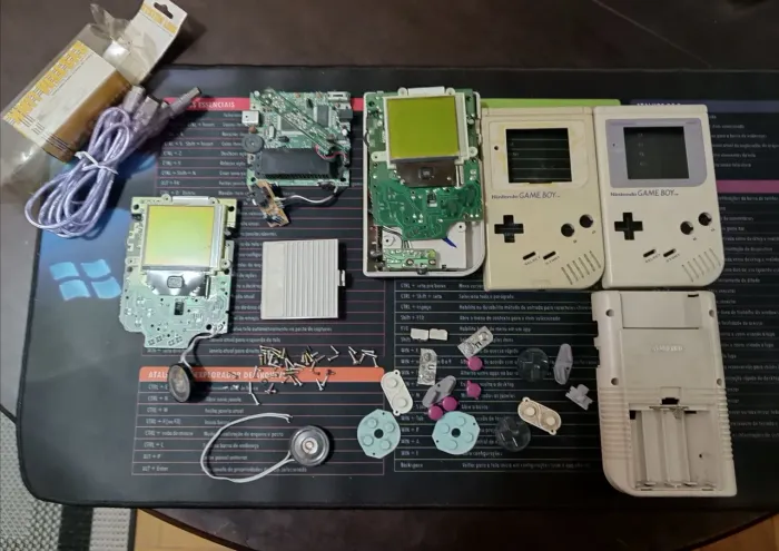 Game Boy Nintendo 2 unidades, Donkey Kong, Pula macaco, mini games 