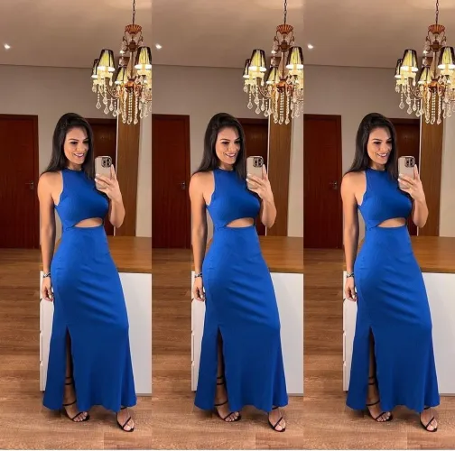 Vestido Canelado 