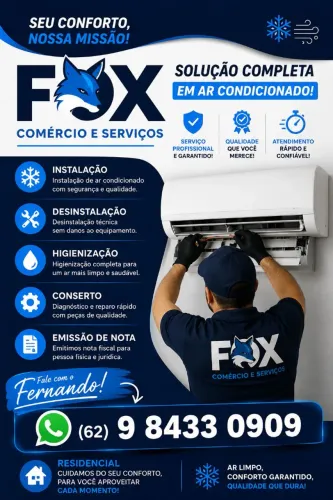 Ar condicionado instalação/higienização/vendas