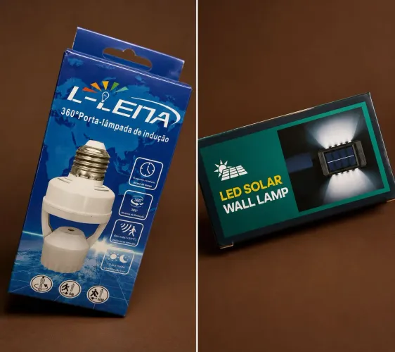 Lâmpada de indução e luminária