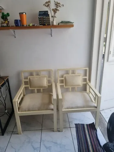 Cadeira Vintage Estilo Chinesa 2 unidades