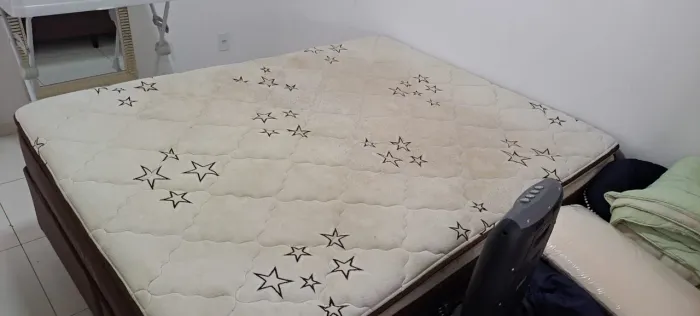 Cama Queen Base + Colchão Ortopédico 