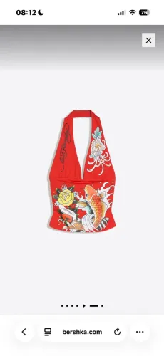 TOP HALTER ED HARDY X BERSHKA
