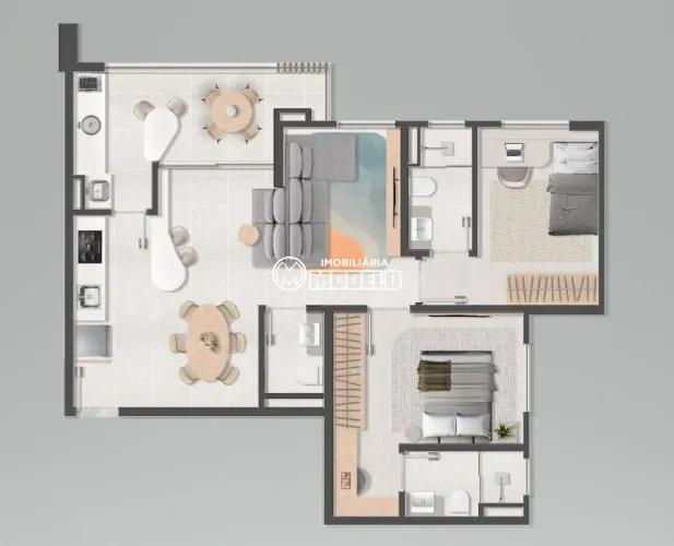 Apartamento com 2 dormitórios à venda, 79 m² por R$ 828.980,00 - Centro - Piracicaba/SP