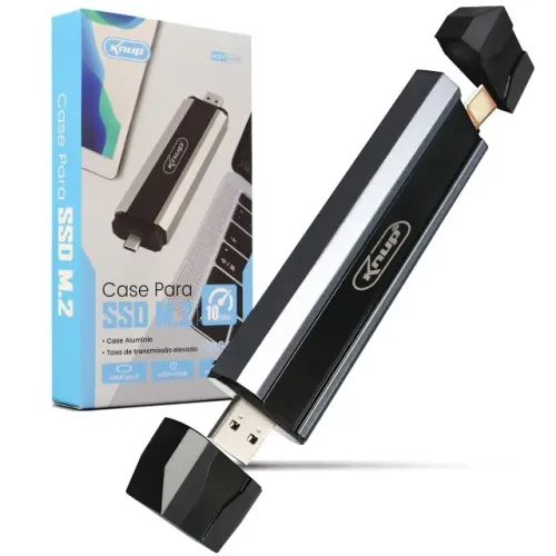 Case Ssd M2 Hd Externo Usb 3.1 Type-c Ngff Nvme 10 Gbps Pc