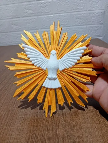 Escultura Decorativa Divino Espírito Santo 17cm