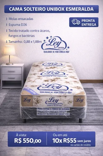 CAMA UNIBOX ESMERAL SOLTEIRO 10X S JUROS