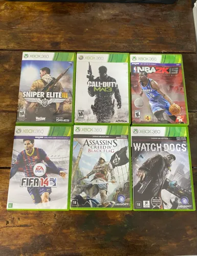 LOTE 6 JOGOS XBOX 360 ORIGINAL (ENVIO OLX PAY)