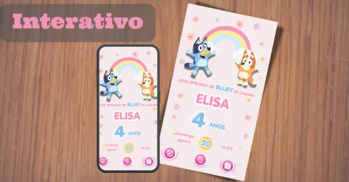 Convite Digital interativo Infinito - envie pelo Whatsapp