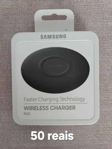Carregador sem fio Samsung fast wireless charge slim modelo EP-P1100