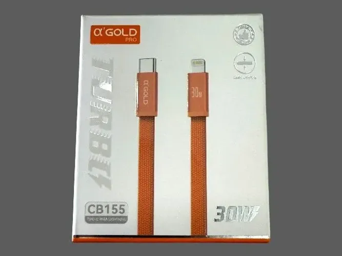 Cabo Turbo Tipo-C para Lightning A'Gold 30W - Carregamento Rápido