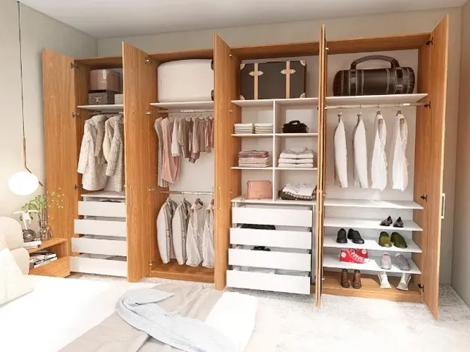 Arrumo e organizo seu guarda roupa