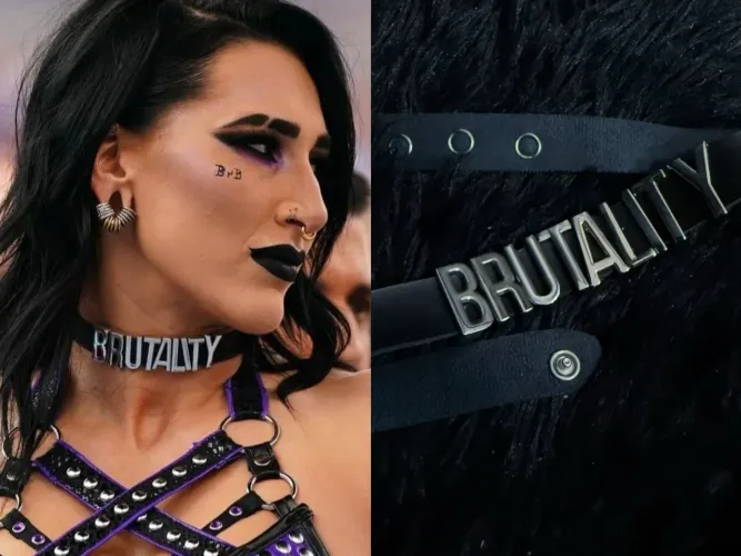Choker/Gargantilha Rhea Ripley - BRUTALITY 