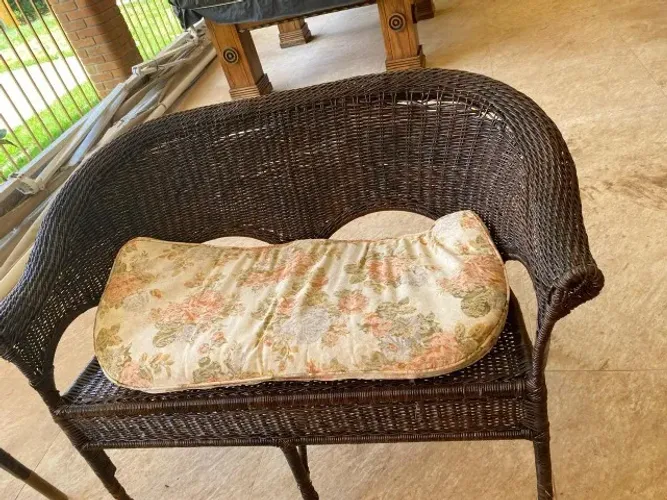 Conjunto de Varanda em Vime (1 Sofá + 2 Poltronas)