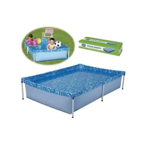 Piscina retangular 1000 litros infantil verão Mor