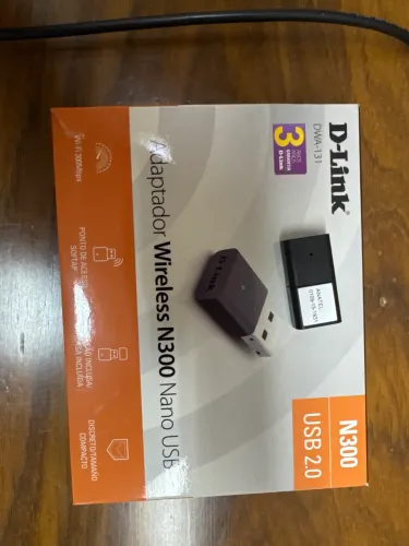 Adaptador Wi-Fi USB D-Link Wireless N300 Nano USB
