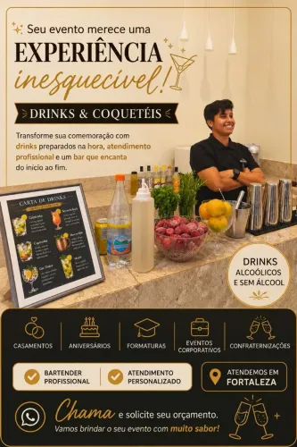 Drinks e Coquetéis - Bartender Profissional